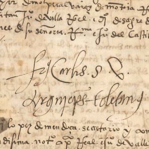 Firma del Cardenal Cisneros